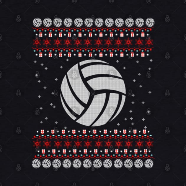 Volleyball Ugly Christmas Sweater Gift by uglygiftideas